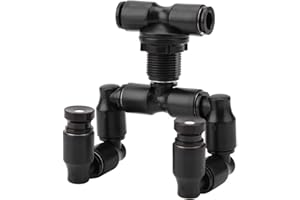 KSTE Reptiles Fogger Niebla Rociador,Sistema Nebulizador Niebla Selva Tropical del Tanque 360 ​​Acuario Ajustable Sistema de Conexión de 1/4 '' de Hidromasaje