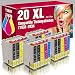 Produktbild ms-point® 20 kompatible Druckerpatronen für Epson Workforce WF-2010W WF-2010 WF-2510FW WF-2510 WF-2520NF WF-2520 WF-2530WF WF-2530 WF-2540WF WF-2540 16XL