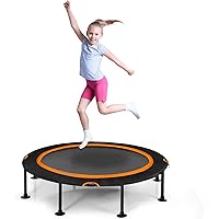 COSTWAY Trampolino Elastico per Bambini, Tappeto Elastico Pieghevole per Bambini con Cuscinetti Antiscivolo e Copertura, Idea