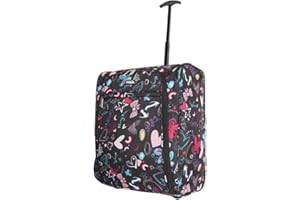 ZAHRAB Easyjet 45x36x20 Underseat Bag Lightweight Hand Luggage Cabin Bag Trolley with Wheels Flight Bags Suit Case (Hearts)