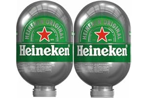 GENERIC Heineken Keg 8L for Blade Machine | 2 Pack | Home Beer Machine | Man Cave | Home Bar | Pints at Home |