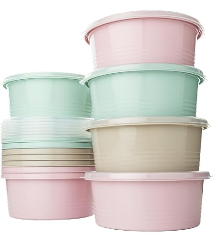 Set 6 Scatole Per Lievitazione Pizza In Silicone Antiaderente Con Coperchio | 600 Ml Per Panetti Da 250-300g | Impilabili Per Frigorifero - 6