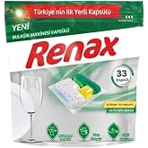 Renax Bulaşık Makinesi Kaps&uuml;l Deterjanı, 33 Kaps&uuml;l