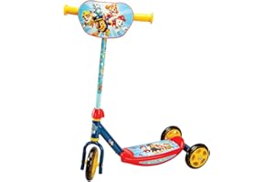 Smoby - Pat' Patrouille - Patinette 3 Roues - Guidon Ajustable - Hauteur Maximum 67 cms - Repose Pied Antidérapant - Jusqu'à 20 Kgs - A Partir de 3 Ans