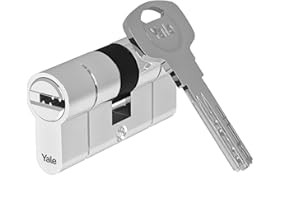 Cilindro ad alta sicurezza serie YALE 2100 35x35 mm nichelato, anti-picking, anti-foratura e anti-bumping, 5 chiavi