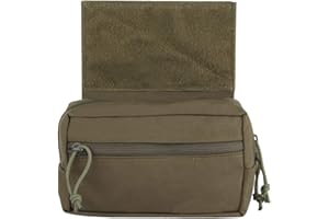 GYDEHUTJ DETECH Sac à Outils Utilitaire avec Poche à Benne basculante et Crochet pour JPC CPC AVS Vest Airsoft Chasse Escarmouche Sports de Plein air