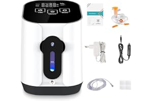 ‎CRELIVER Creliver Tragbarer Sauerstoffkonzentrator-1-4L /min 90% Hohe Konzentration Tragbarer Auto-Sauerstoffgerät für zuhause, 24-Stunden-Zyklusarbeit für Zuhause und Reisen Sauerstoff-Konzentrator