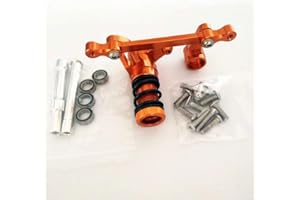 CrazyRacer Aluminum Steering Assembly Servo Saver Orange Fits HPI Savage 4.6 5.9 Flux X XL 85058