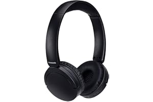 Panasonic HF630B, Street Auriculares Inalámbricos, Supraurales, Micrófono Integrado, Bluetooth 5.3, Multipunto, Diseño Giratorio, hasta 72 Horas De Reproducción, USB-C, Negro