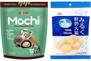 HAMEDIS Royal Family Mochi - Korean Cuisine - Glutenous Rice Treats - 2 packs - Halal (MILK/Mint Chocolate Chip)