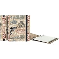 Unipapel | Cartella 4 Anelli Ecologico A4 | Include 100 Fogli Riciclati 90 G | Griglie 5 X 5 | Fasce Di Colore | Uninature Concept Rosa | Certificato FSC | Carpebook