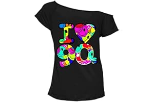 Pretty Attitude New Women's Ladies I Love The 90s T-Shirt Fancy Dress Costume Neon Festival Top