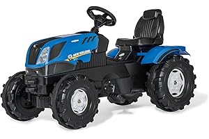 Rolly Toys New Holland, Trattore Farmtrac, Colore Blu, 106 cm x 53 cm x 60 cm, 601295