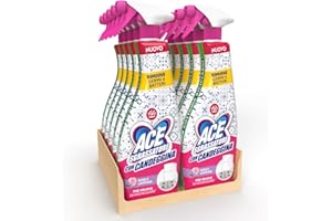 ACE Spray Sgrassatore con Candeggina, Profumo di Rosa e Lavanda, 10 flaconi da 600 ml