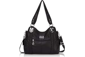 Angel Barcelo Roomy Fashion Hobo Womens Handbags Ladies Purse Satchel Shoulder Bags Tote Washed Leather Bag