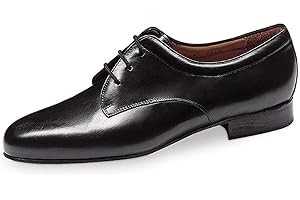 Werner Kern Hommes Chaussures de Danse 28012 - Cuir Noir - 2 cm Ballroom