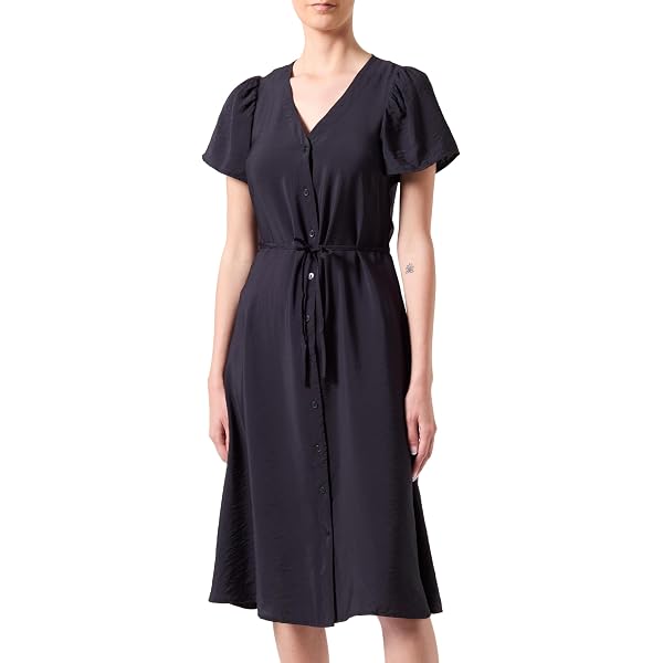 Vestido Bodycon Corto Vero Moda Para Mujer - Tela Ligera, Cuello En V, Manga Corta, Ideal Para Primavera Y Ocasiones Especiales