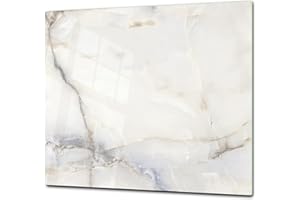 CONCEPT CRYSTAL ORIGINALE tagliere in VETRO temperato – Copri-piano cottura a induzione –Tagliere pezzo UNICO (60x52 cm) o DUE pezzi (30x52 cm ognuno); D22 Marmi 2 Serie