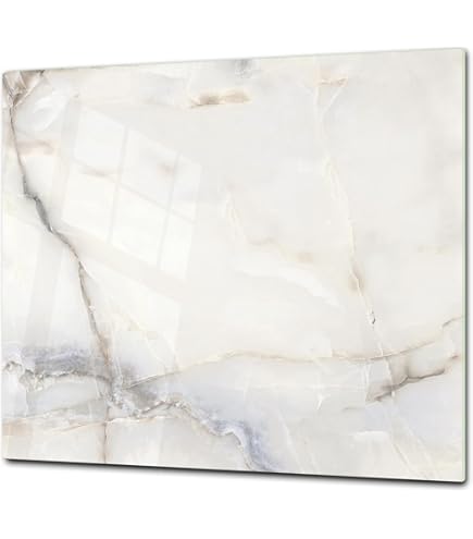 Tagliere In Vetro Temperato 80x52cm - Copripiano Cottura Con Stampa Marmo - Foto 9