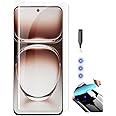 NISHTECH Advanced HD+ Curved UV Tempered Glass Screen Protector Designed for Oppo Reno 12 Pro 5G || Full Screen Coverage with Easy Installation Kit (Anti-Scratch)