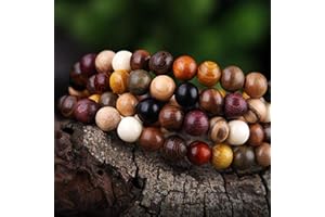 Lucky House 108pcs variété de bois de santal bouddhiste tibétain prière perles bracelets bouddha mala chapelet en bois charme bracelet bracelet bricolage bijou