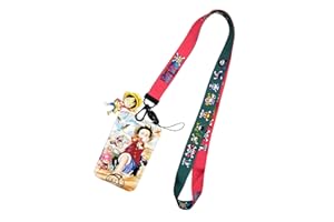 ALTcompluser Étui pour cartes d'identité avec lanière en polyester léger pour porte-clés, cartes, expositions (avec hachoir Zoro Nami)