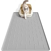 Pieviev Cat Litter Mat Silicone, Large Sand Mat 86 x 55 cm | Easy Cleaning, Waterproof and Non-Slip Cat Litter Mat, Raised Ed