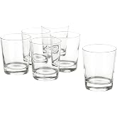 IKEA 365+ Clear Tempered Glass Drinking Glasses | Set Of 6, 5" Tall, 10 Oz