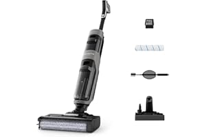 Rowenta X-Clean 4, Lavapavimenti Senza Fili con Auto-Propulsione e Rilevazione Automatica dello Sporco, Doppio Serbatoio e Sistema di Autopulizia, Autonomia 50' per Tutti i Tipi di Pavimenti, GZ5036