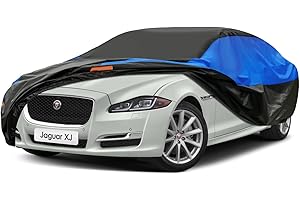 GUNHYI Autoabdeckung Wasserdicht und atmungsaktiv, Vollgarage Autoplane für Audi A6/A7/A8, CLS, Ghibli, S Klasse, Phaeton, Citroen C6, BMW 6er etc. Schutz vor Regen, Sonne und Staub. (490 zu 530 cm)