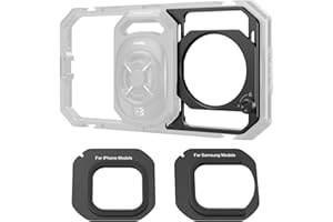 SMALLRIG Adaptateur de Filtre 67 mm avec Pare-Soleil Amovibles pour Cage de Téléphone Universelle 4704/4597/5275/5276/4299B, pour iPhone, pour Samsung et Smartphones - 5277