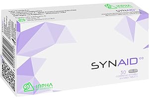 SYNAID® Integratore Memoria e Concentrazione contro Stanchezza Fisica e Mentale- a base di Bacopa, Zafferano, Teanina, Vitamina D B6, B12, Acido folico -Efficacia Clinica Testata ● 30 CPR ● INPHA 2000