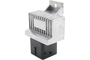 Ollanoos 9640469680 Relé de bujía incandescente, caja de precalentamiento de 12 V de repuesto para Opel Movano A X70 2.5 Vivaro A X83 Repuesto para Renault Master Mk2 2.5 sustituye a 598140 93858431