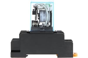 fivekim Ly2Nj Intermediate Relay My4N-J Ac 220V Dc 12V 10A 8 Pin With Base Relay