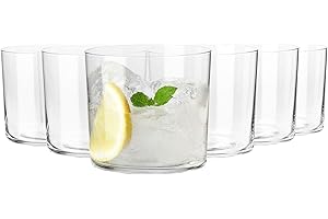 Krosno Verres à Cidre 350 ml – Lot de 6 | Verres à Jus, Eau, Cocktails – Collection Mixology | Verres Transparent Design Élégant | Pour Maison, Restaurants, Fêtes | Passe au Lave-Vaisselle