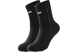 Rbbyty Chaussettes de plongée en néoprène 5 mm - Thermiques antidérapantes - Pour homme et femme - Pour la natation, le surf et la plongée