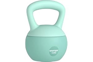 SPORTNOW Pesa Rusa 4-12 kg, Soft Kettlebell Relleno de Arena Metálica y Mango Antideslizante, para Entrenamiento Culturismo en Casa, Gimnasio
