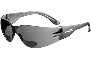 voltX GRAFTER Bifocal Lightweight Reading Safety Glasses/Cycling Sports Glasses (SMOKE LENS +2.5 Dioptre) CE EN166f certified + UV400 anti fog coated lens