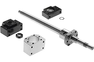 CNCMANS SFU1605 Ball Screw Set 250 mm Threaded Spindle with BK12 / BF12 Ball Screw Supports and DSG16H Nut Housing CNC Parts for Engraving Machine