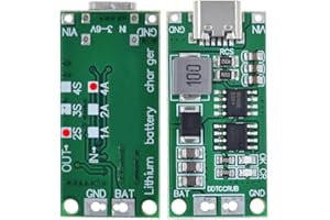 Hailege 2pcs Multi-Cell 2S 3S 4S Step-Up Boost LiPo Polimero Li-ion Scheda di ricarica USB-C a 8.4V 12.6V 16.8V (2S 4A) 7.4V 11.1V 14.8V 18650 Modulo di potenziamento della batteria al litio di tipo C