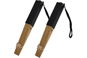 VAILEAL Wedge Shaped Vernier Feeler Gauge - 2 Pcs 0.5mm Door Gap Measuring Tool, House Engineering Inspection Flatness Measuring Tool, Fire Door Inspection Tools for House Engineering Inspection Flatness