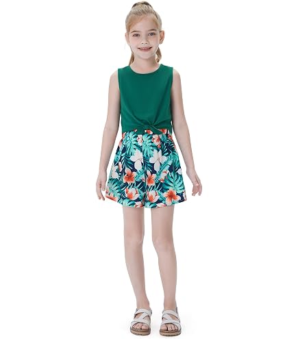 Ensemble Enfant Fille Dashiki Africain Ankara - T-shirt Paillettes + Jupe + Bandeau