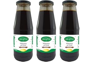 VALLE DEL CRATI ECCELLENZE GASTRONOMICHE DAL 1998 Valle del Crati Mélasse de Figue | Miel aux figues de Cosenza, spécialité italienne | Condiment sur les fromages, viandes, sur confiseries, yaourts, glaces | 3 bouteilles de 900 g chacune