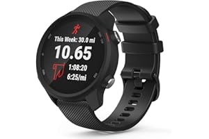 TUSITA Quick Release Band 20mm Replacement for Garmin Approach S40 S12 S42,Forerunner 245 645,Venu Sq,Vivoactive 3 Music,Vivomove 3 HR Luxe Style, D2 Air,Polar Ignite - Smartwatch Silicone Bracelet