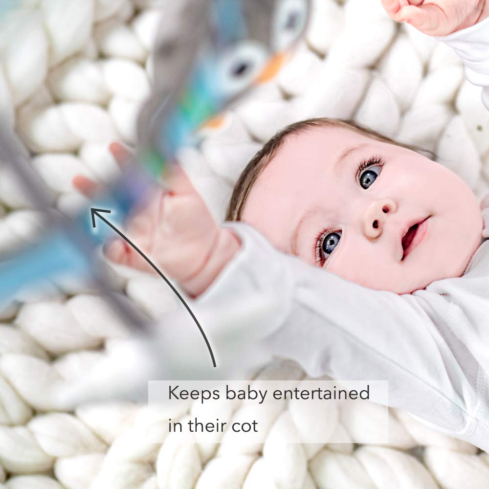 nuby little fox cot mobile