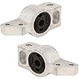 TRQ Front Lower Control Arm Rearward Bushing Bracket Pair Compatible with Passat Tiguan CC