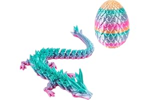 BDBFDFY Uovo di Drago Stampato in 3D,Drago Stampato 3D, set di uova di drago,Uovo Giocattolo di Drago Articolato, 3D Printed Dragon Egg Con Drago,Per Il Compleanno Per Ragazzi e Ragazze (C)