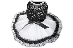 Bodhi2000® Pet Dog Bow Lace Princess Tutu Dress Puppy Cat Dots Skirt Clothes Costume