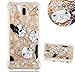 Produktbild Für Huawei Mate 10 Lite Bling Fließend Treibsand Hülle, Aearl Niedlich Bunt Gemalt TPU Weich Case Glitzer Schwebend Flüssige Durchsichtige Handyhülle Stoßfest Schutzhülle Bumper Cover für Huawei Mate 10 Lite - Schwarzer weißer Hund
