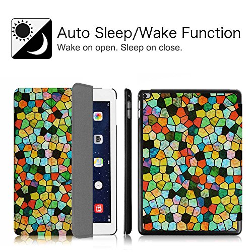 Fintie iPad Air 2 Hülle – Ultradünn Superleicht Smart Cover Schutzhülle Tasche Case mit Ständer und Auto Sleep / Wake Funktion für Apple iPad Air 2 (iPad 6 6th Generation), Mosaic - 2